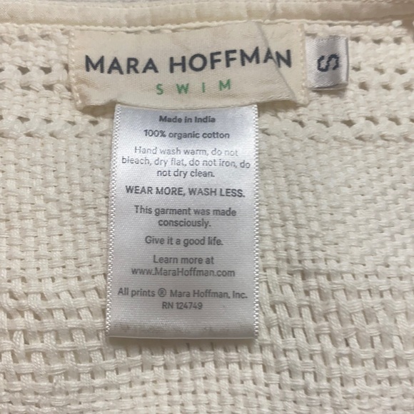MARA HOFFMAN IVORY CROCHET SWIM COVER UP EUC (S) - Picture 4 of 8